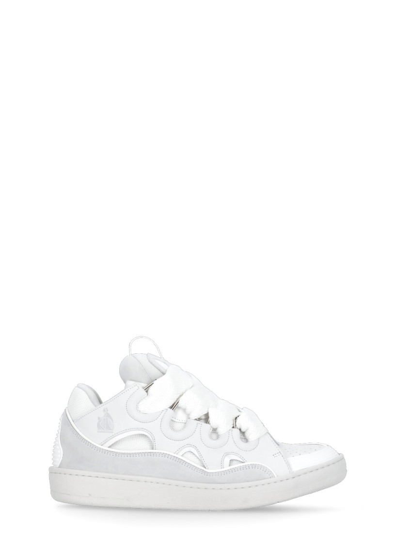 Lanvin White Curb Trainers