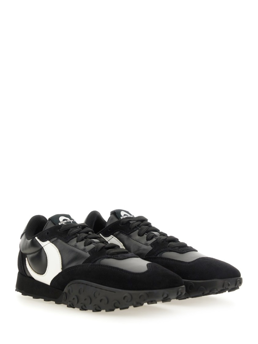 Marine Serre Metal Free Leather Low-top Sneakers