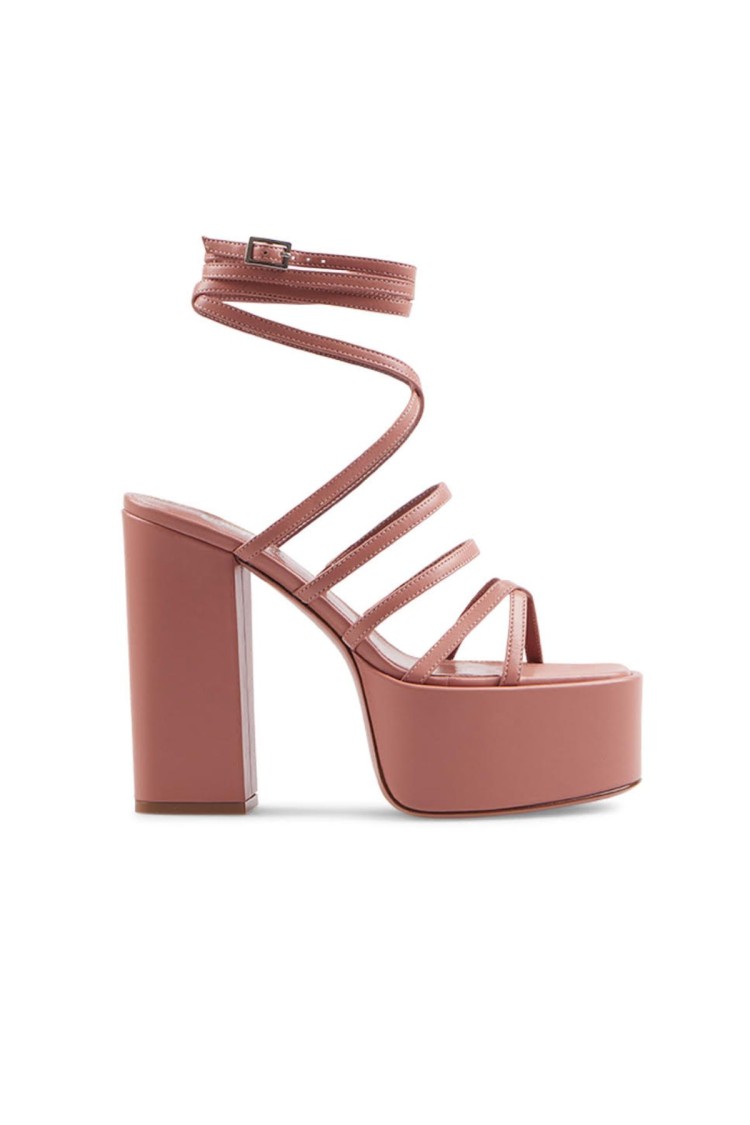 Paris Texas Evita Platform Sandal In Brown