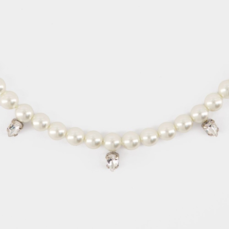 ネックレス・ペンダント Simone Rocha Pearl & Crystal Dagger Necklace - Pearl - Beige Simone Rocha Pearl & Crystal Dagger Necklace - - Pearl