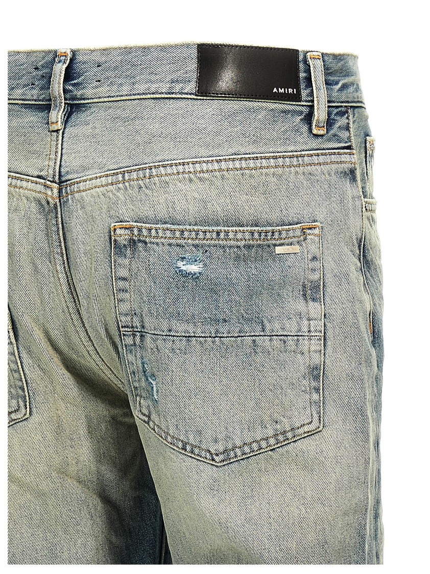Amiri Released Hem Jeans In Blue