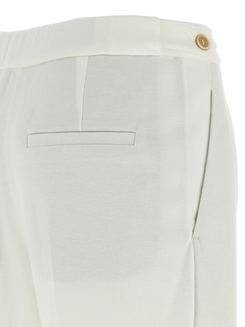 Brunello Cucinelli Piqu Pants In White
