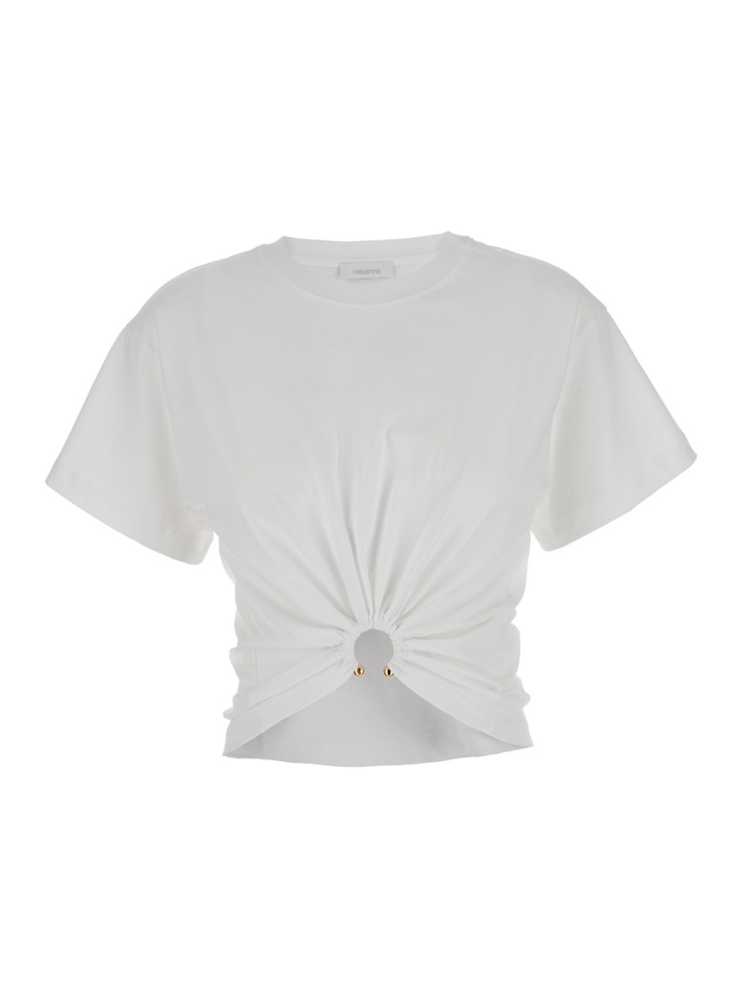Shop Rabanne White Haut Top