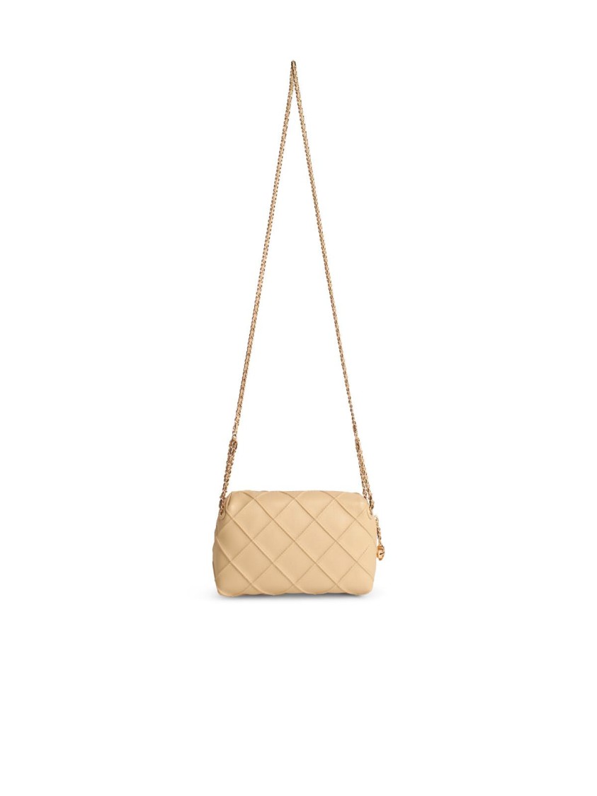 Tory Burch Borsa Crossbody Fleming Small In Pelle Trapuntata Colore Vaniglia
