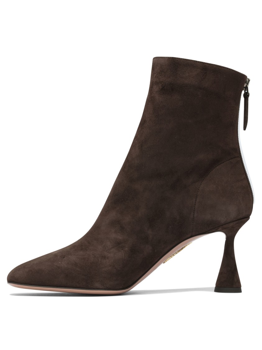 Aquazzura Pointed-toe Ankle Boots In Black