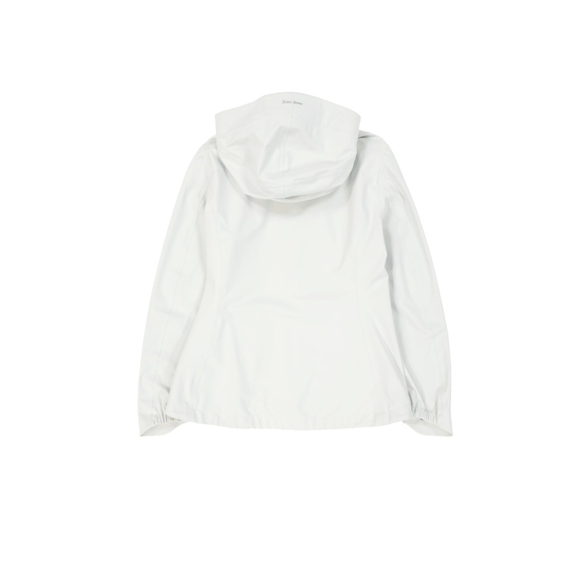 Herno White Water-repellent Rain Jacket With Non-detachable Hood