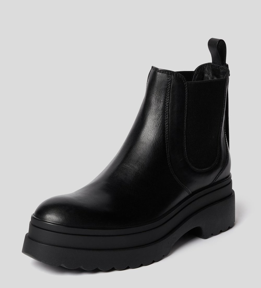 Red Valentino Platform Ankle Boots In Black