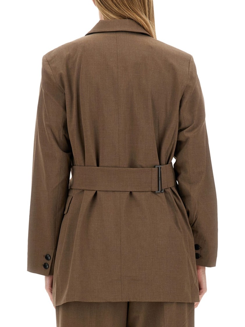 GANNI GANNI ASYMMETRICAL BLAZER 