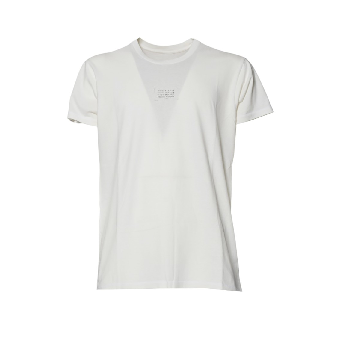 Tシャツ・カットソー Maison Margiela Cream Cotton T-Shirt With Printed Logo Maison Margiela Cream Cotton T-Shirt With Printed Logo | THE