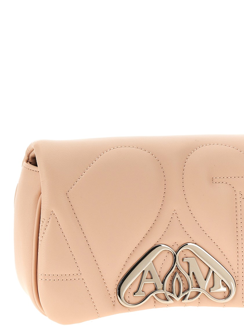 Alexander Mcqueen Mcqueen 'the Mini Seal' Crossbody Bag In Neutral