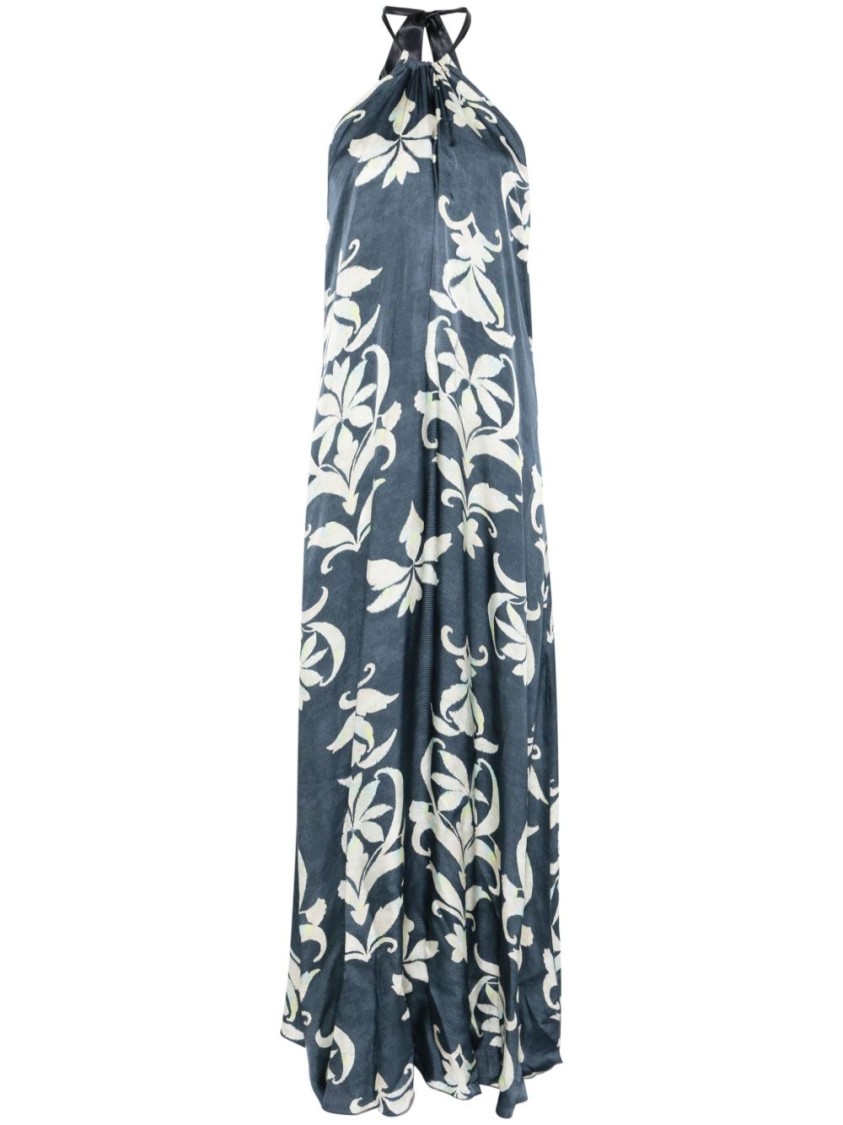 Forte Forte Floral Halter Neck Maxi Dress