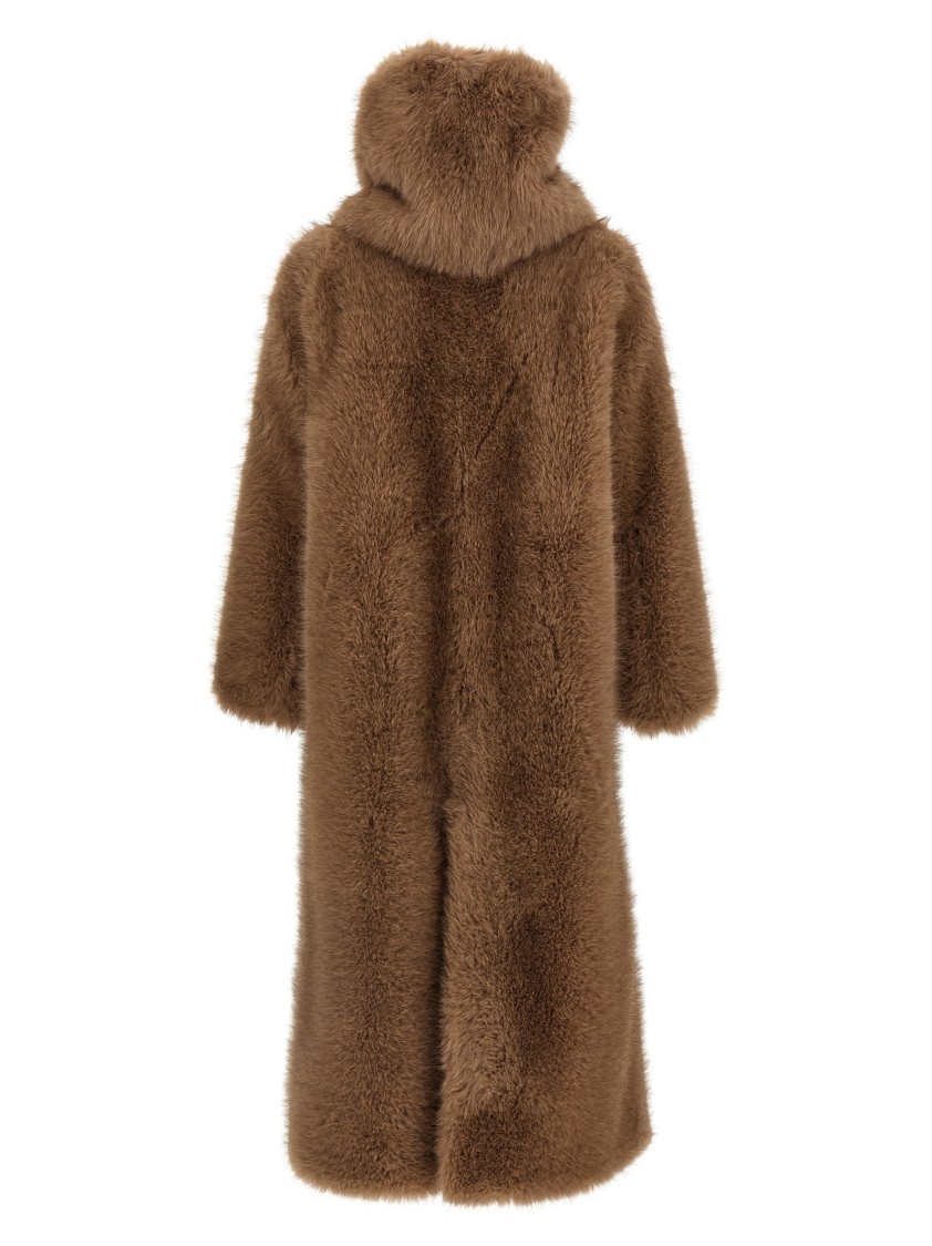 B&b Couture Biscuit Fur Brown In Brown