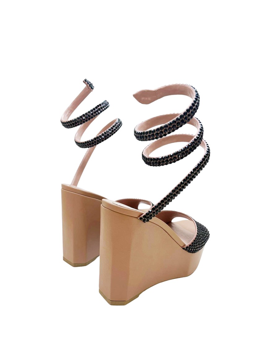RENÉ CAOVILLA RENÉ CAOVILLA PETRA PLATFORM WEDGES 125