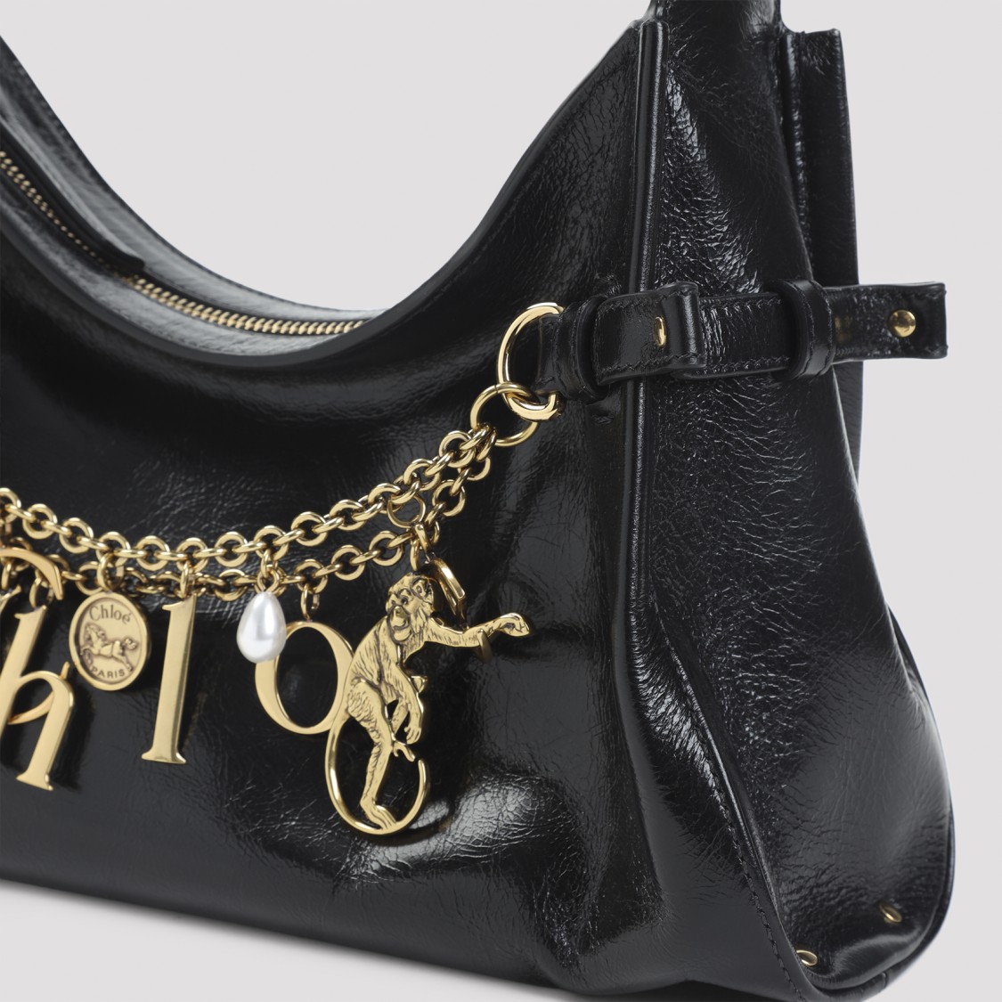 Chloé Chloe Charms Shoulder Bag Women In Black