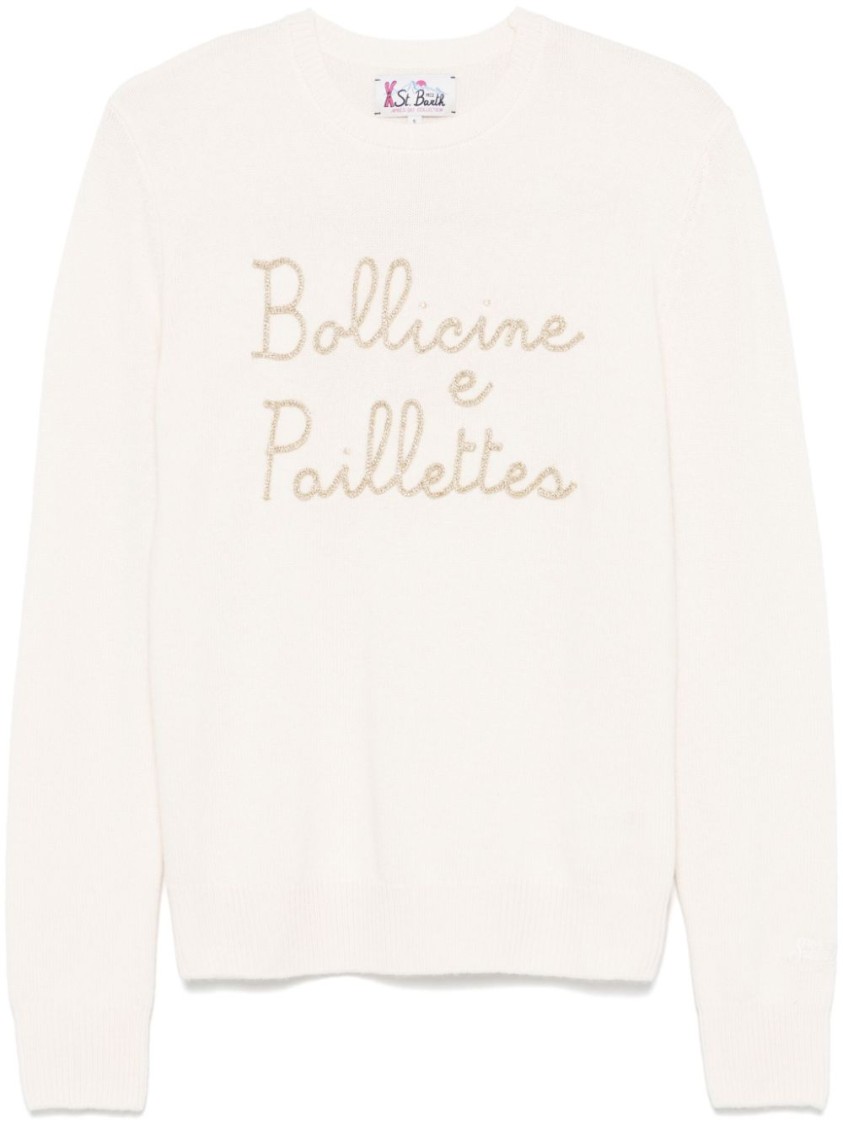 Mc2 Saint Barth New Queen Sweater In White
