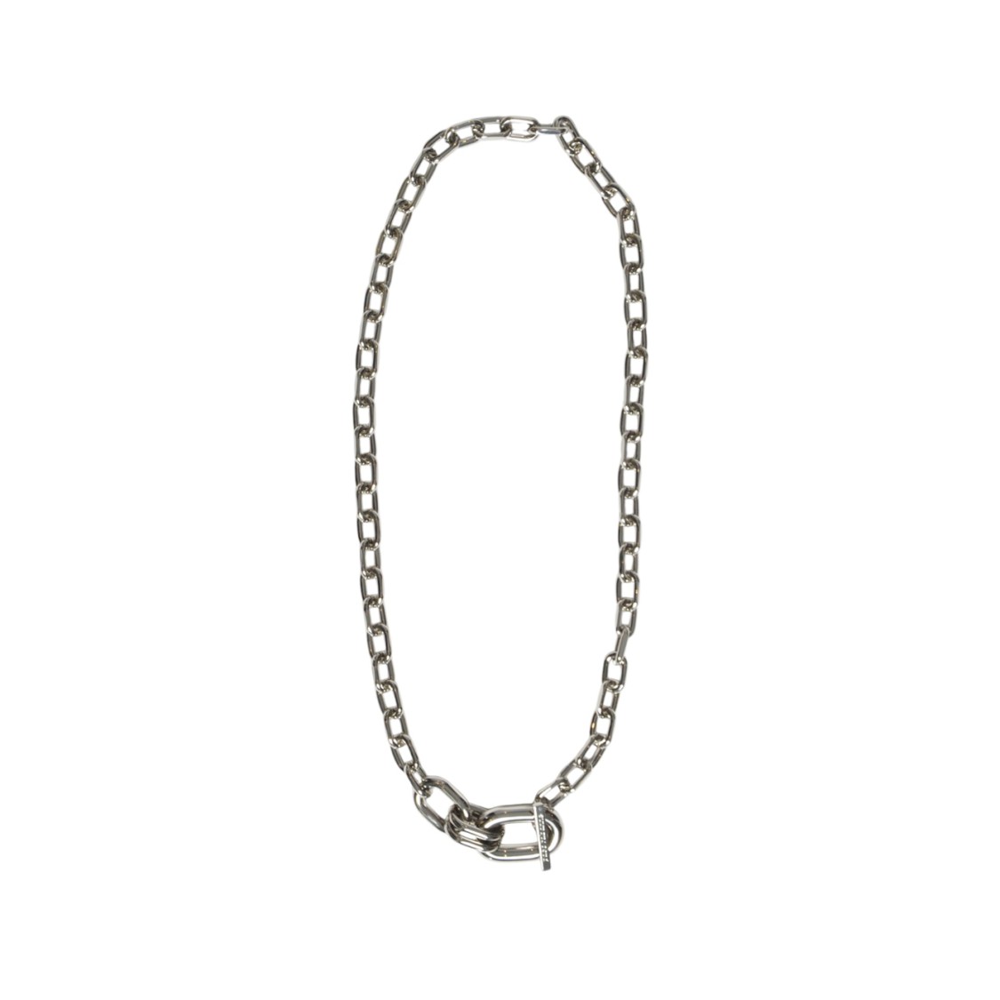 Rabanne Extended Chain-link Necklace With Silver Pendant