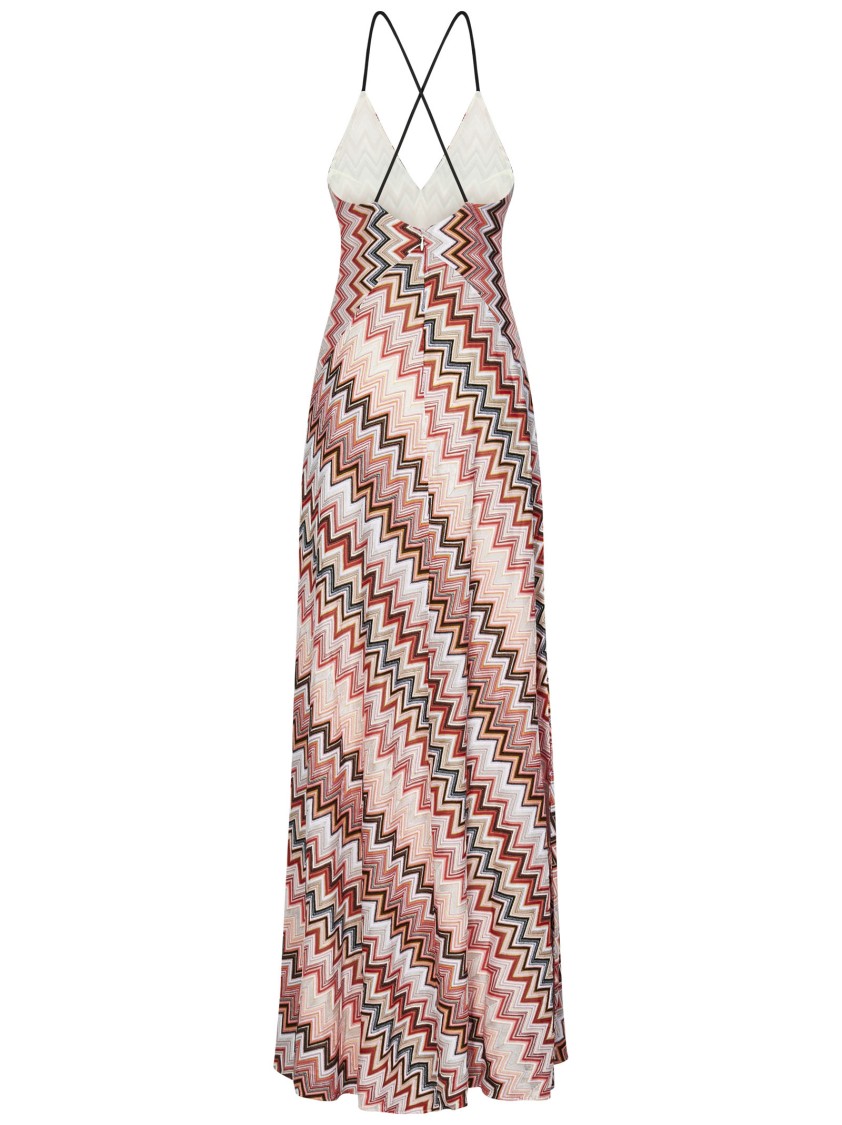 Shop Missoni Multicolored Patchwork Maxi Dress