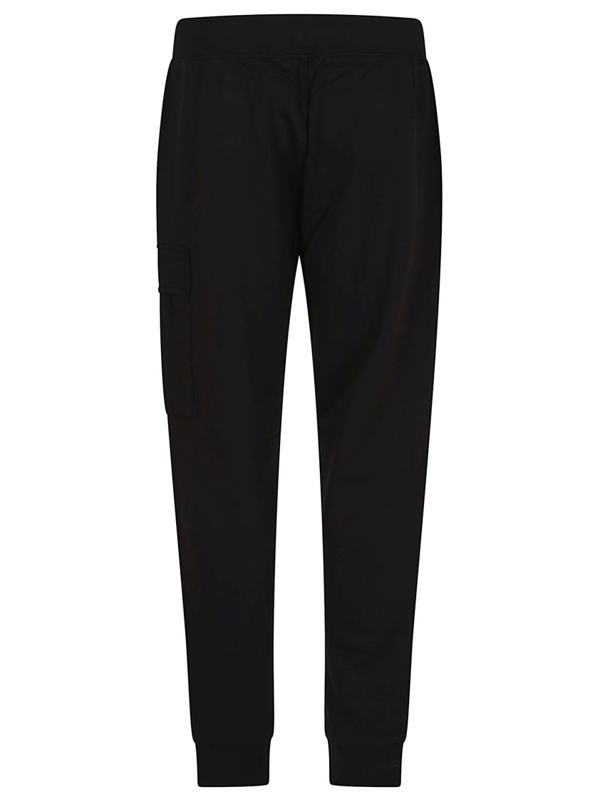 C.p. Company Sweatpants Cargo Pant In Diagonal Raised Fleece In Black