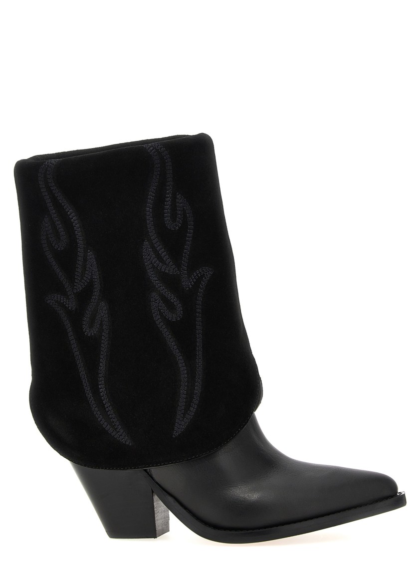 Sonora 'rancho Reverse' Boots In Black