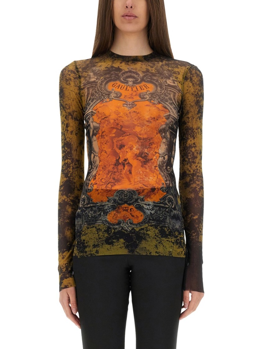 Jean Paul Gaultier Graphic-print Top