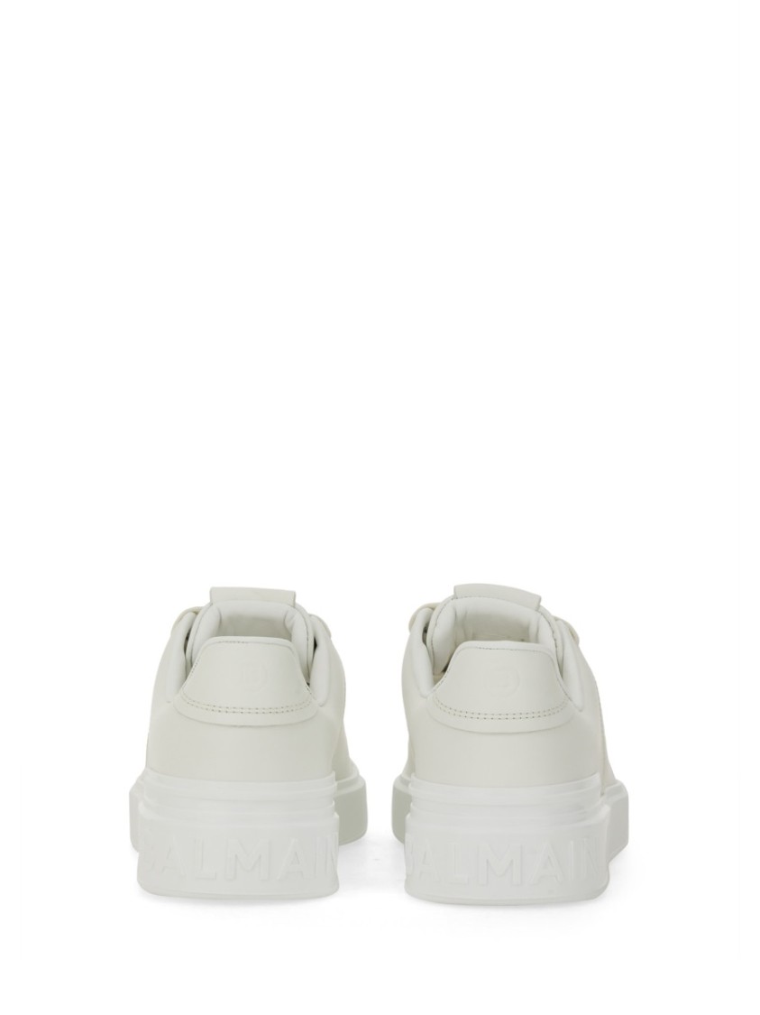 Balmain Leather Court Sneakers For Women