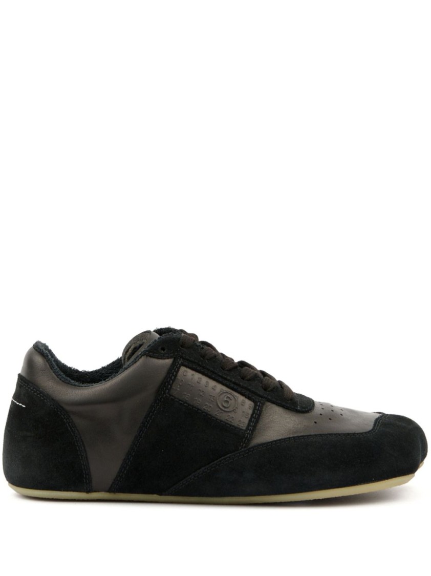 Mm6 By Maison Margiela Black Leather And Suede | THE LIST