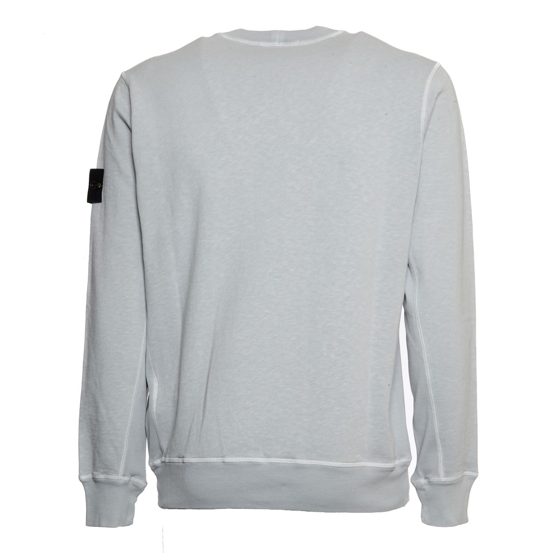 Stone Island Neutrals Sweatshirt With Iconic Branding In Gray
