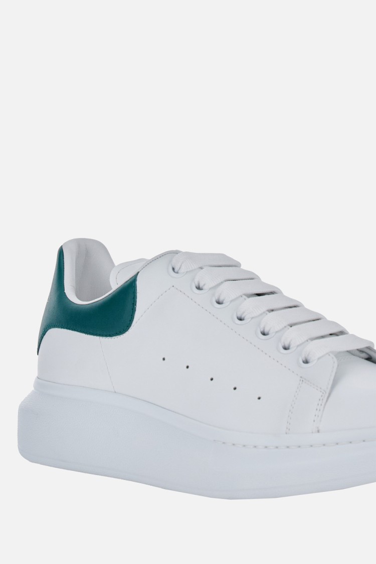 Alexander Mcqueen Suede Upper Sneakers With Oversized Rubber Sole In White