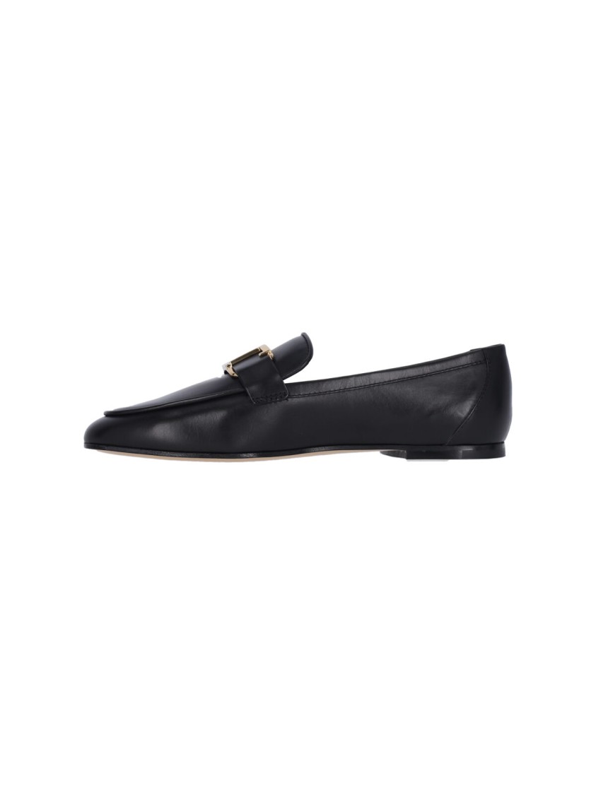 Shop Tod's T Timeless' Moccasins – Black