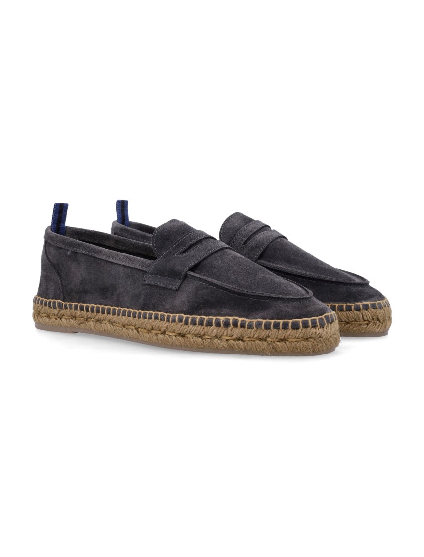 Castaã±er Castaner Suede Slip-on Shoes With Jute-wrapped Sole