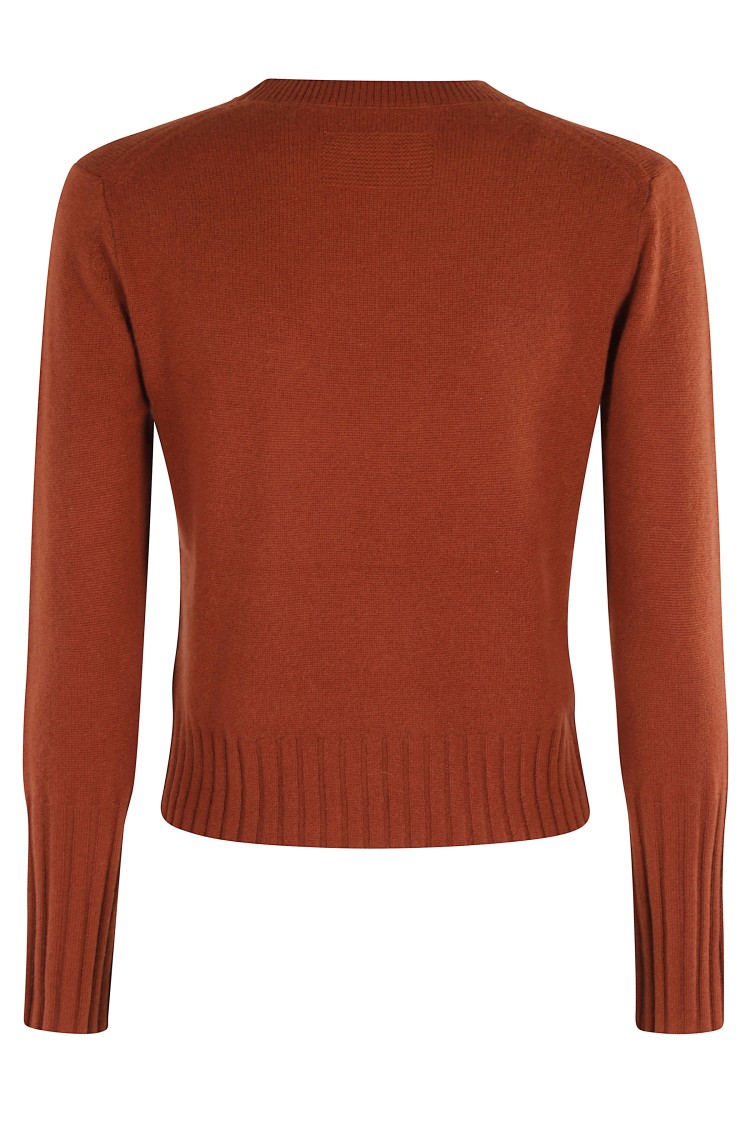 Guest In Residence Shrunken Cashmere Crew Neck Sweater In Brown