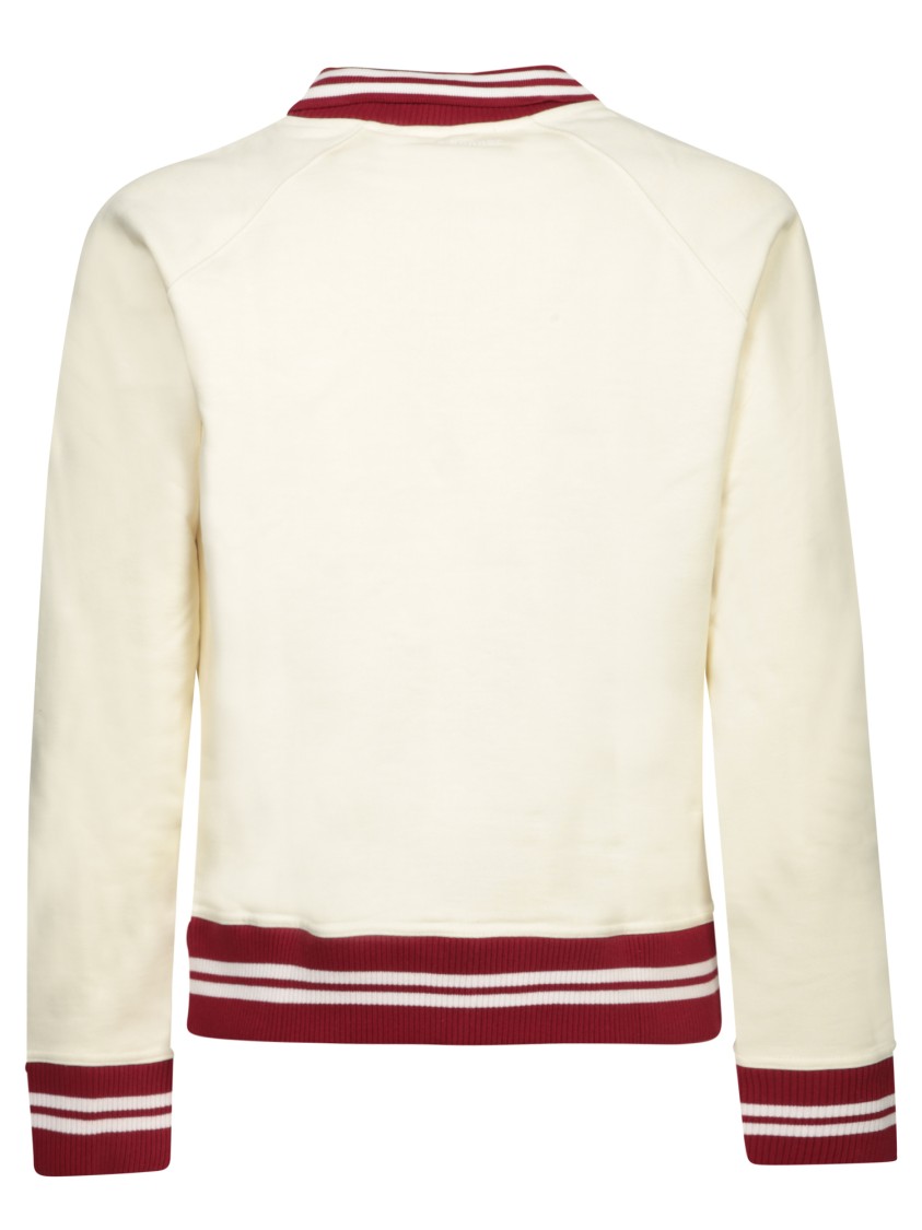 Shop Wales Bonner White Cotton Sweater