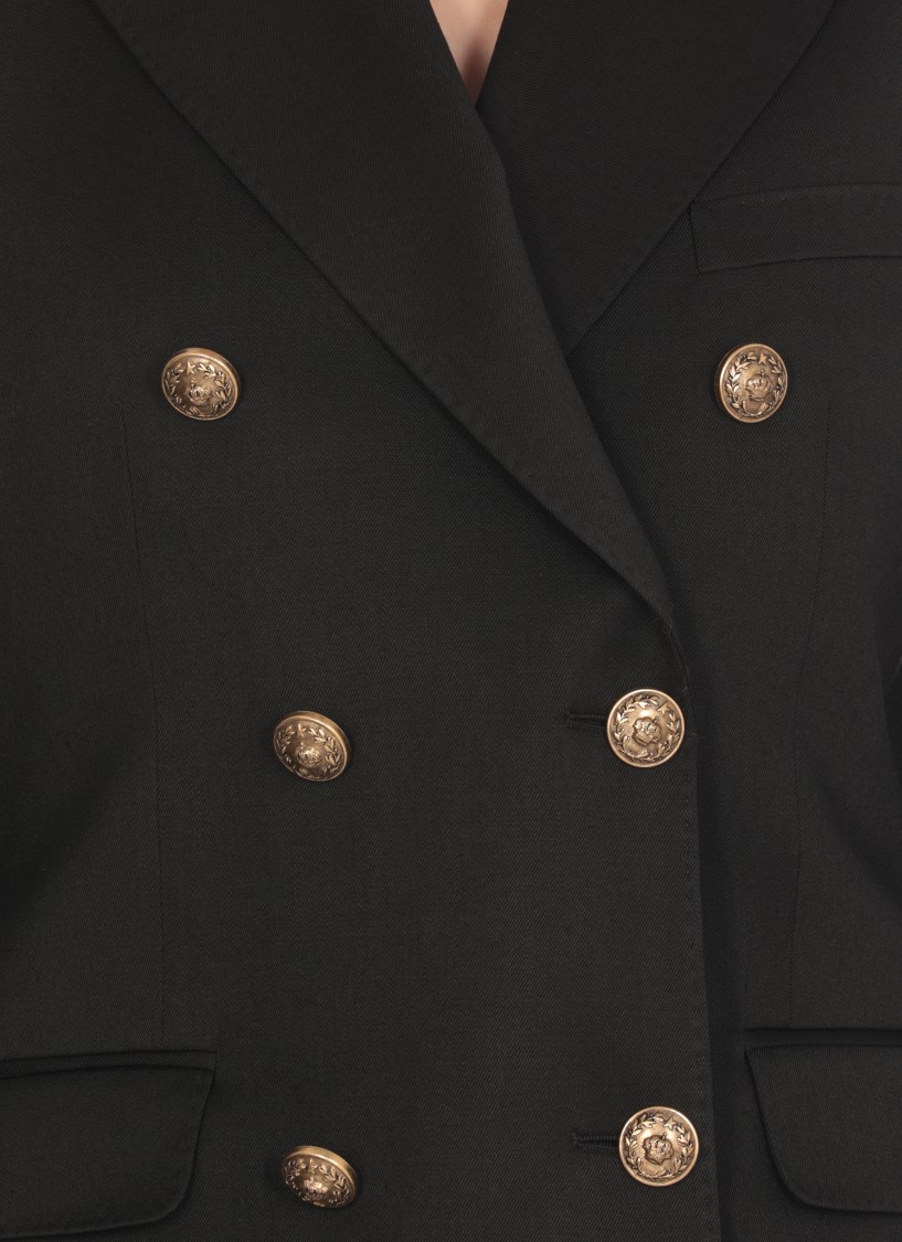 Golden Goose Double Breasted Blazer In Light Dry Wool Gabardine Clothing