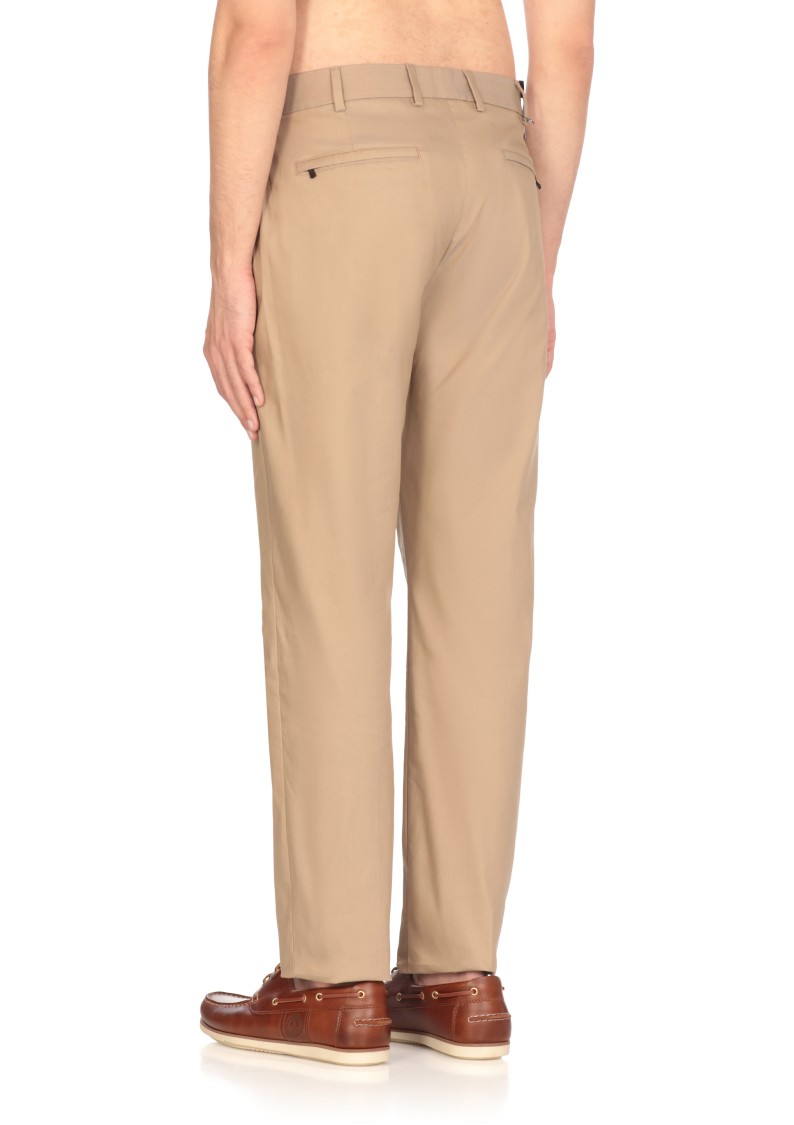 Pt Torino Tailored Straight Trousers With Rear Pockets