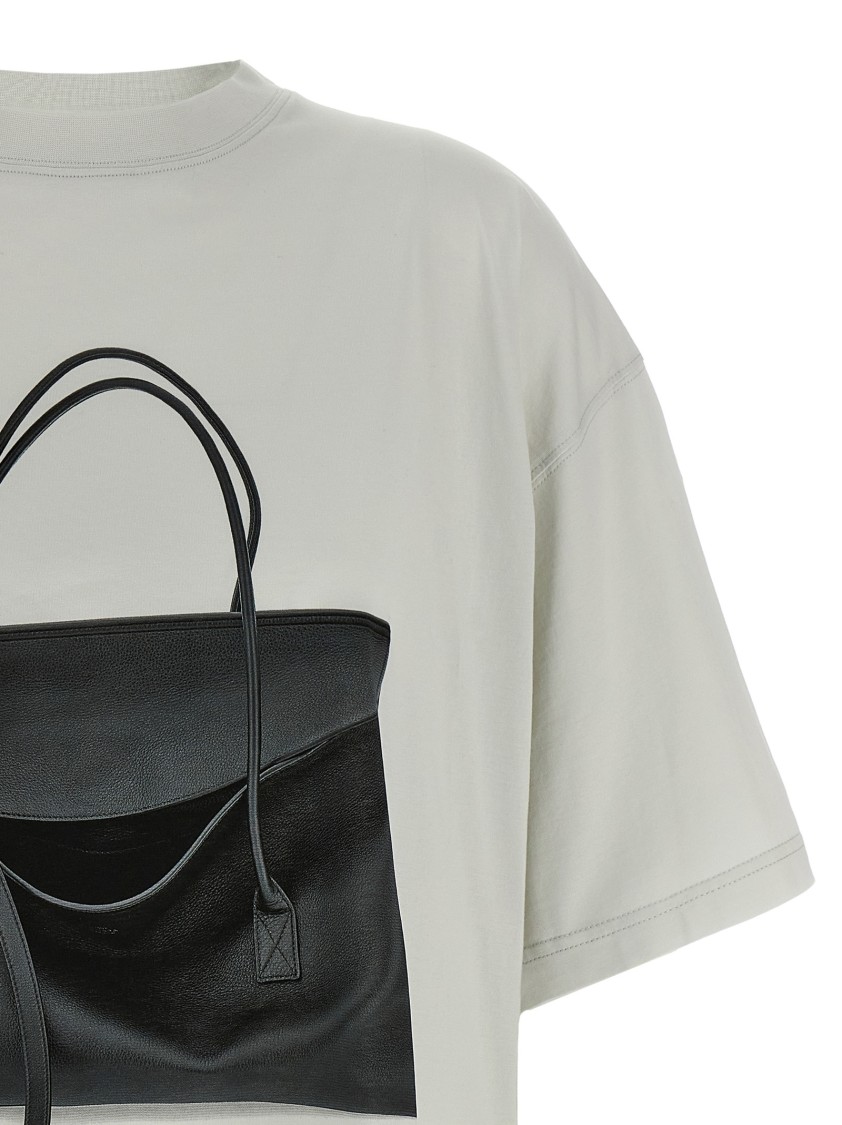 Balenciaga Oversized Graphic Print T-shirt In White