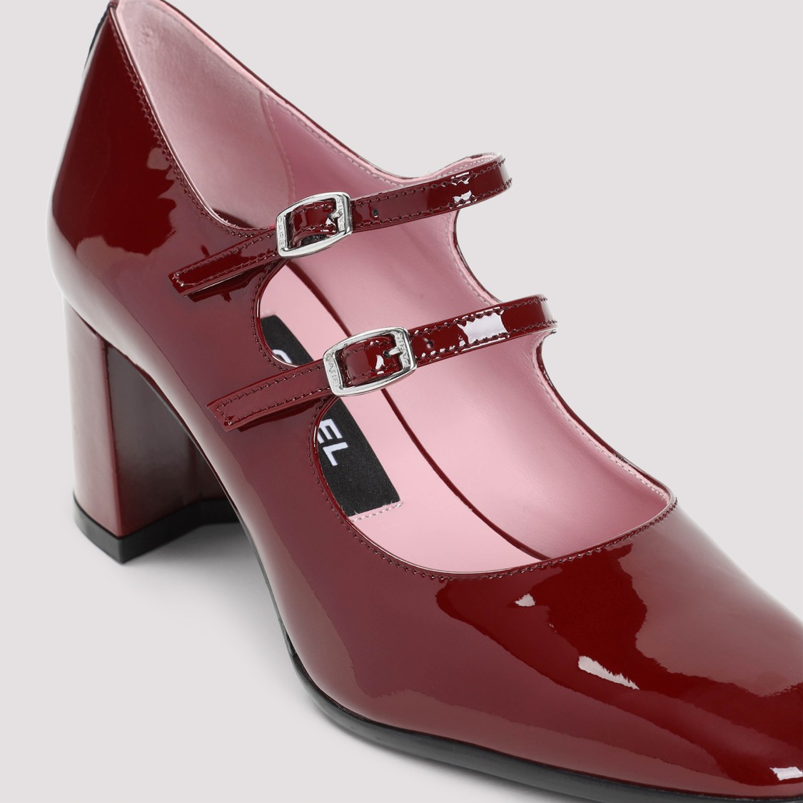 Carel Paris Alice Patent Leather Mary Janes Pumps In Burgundy