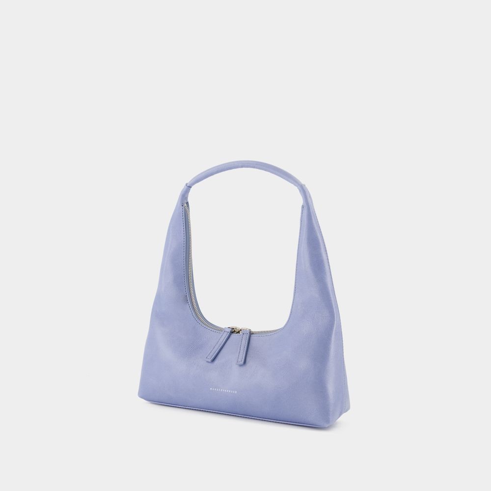 MARGESHERWOOD MARGESHERWOOD CALFSKIN LEATHER SHOULDER BAG WITH ROUNDED SILHOUETTE