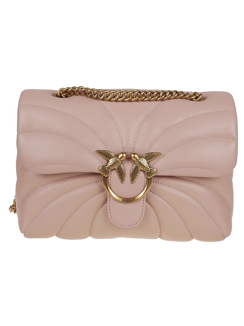 Pinko Love Puff Classic Cl Sheep Nap In Neutrals