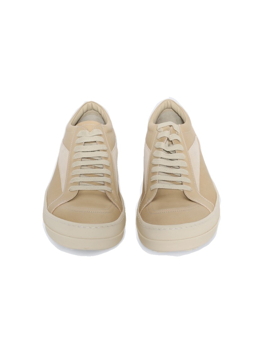 Rick Owens Hollywood Vintage Sneakers Parchment And Milk In Neutrals