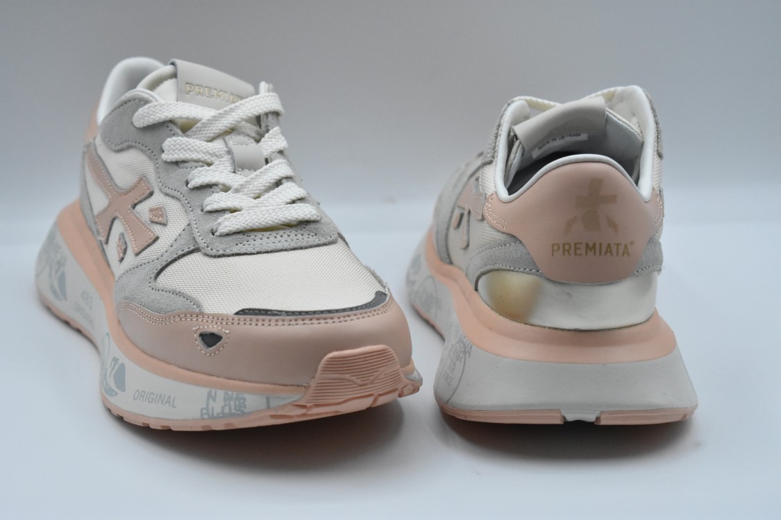 Premiata Modern Retro-inspired Low-top Sneakers With Suede