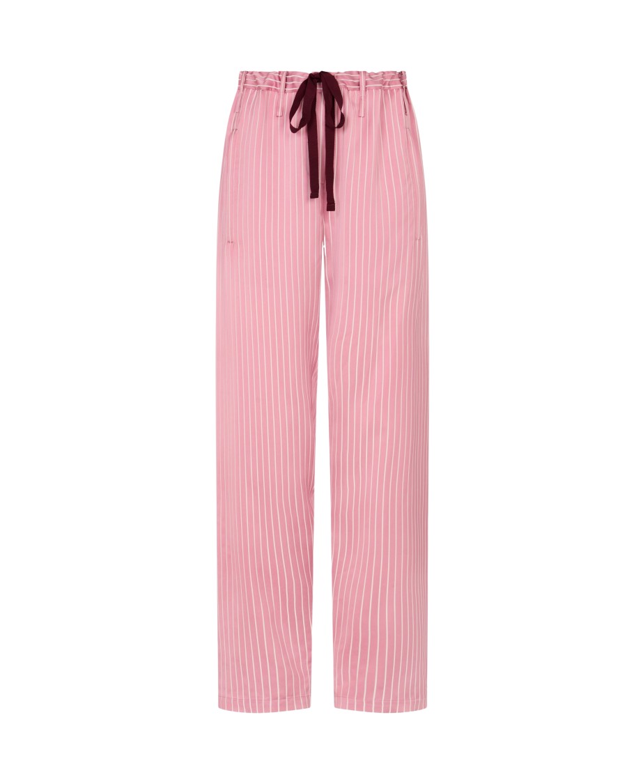 Serena Bute Satin Stripe Utility Jogger - Pink In Pink