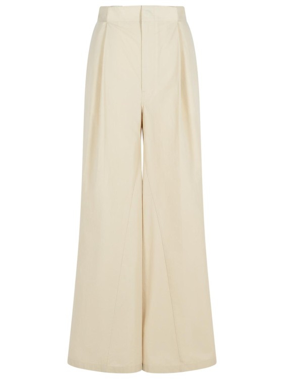 パンツ Maison Margiela Over Ivory Cotton Blend Pants Maison Margiela Over Ivory Cotton Blend Pants | THE LIST