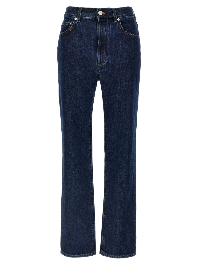 Loulou Studio Classic Wular Denim Jeans In Blue