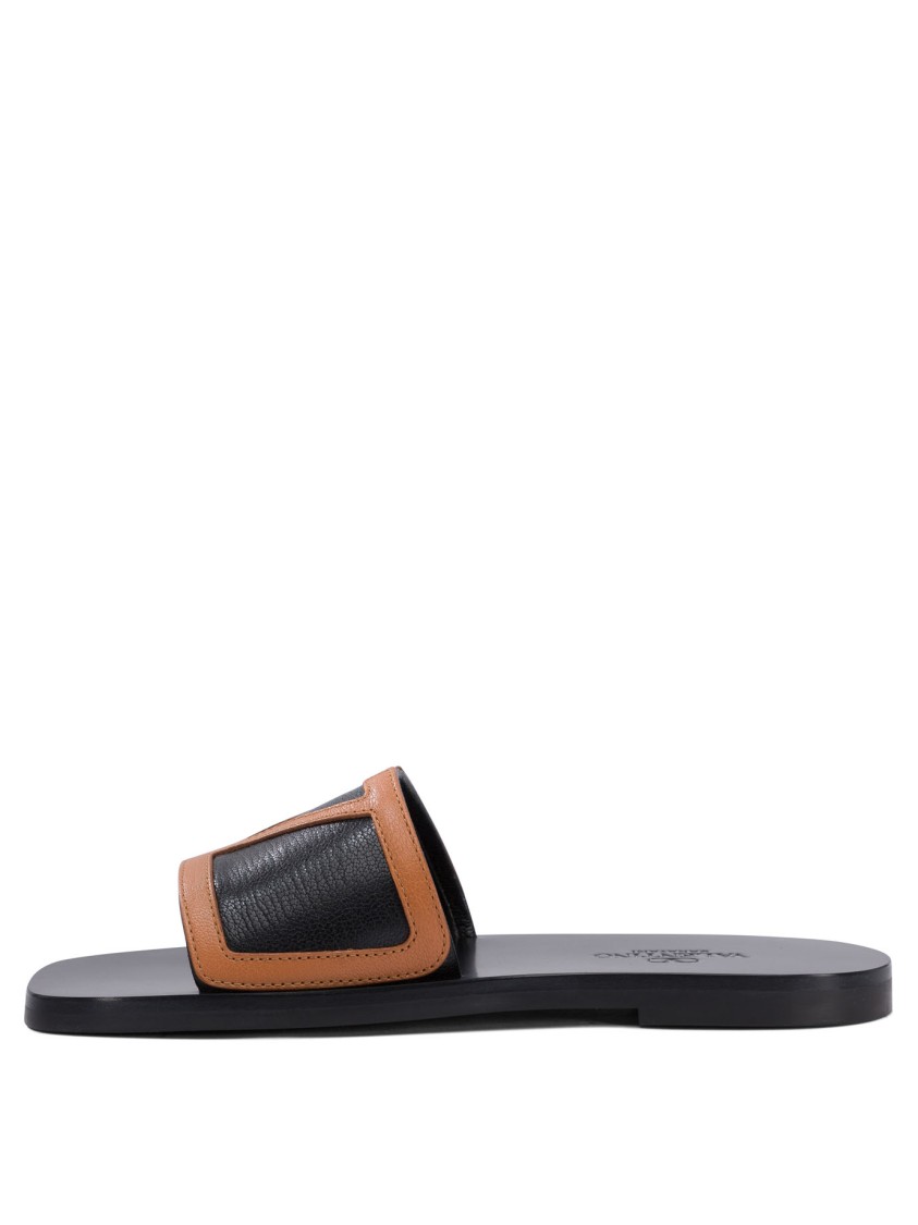 Valentino Garavani "viva Superstar" 5 Mm Slides In Gray