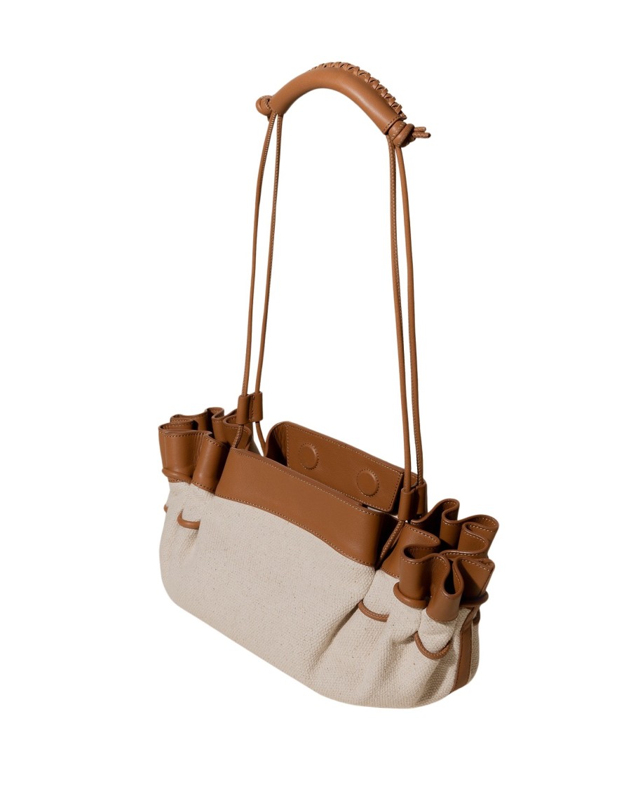 Hereu Arta Canvas Structured Cotton Shoulder Bag