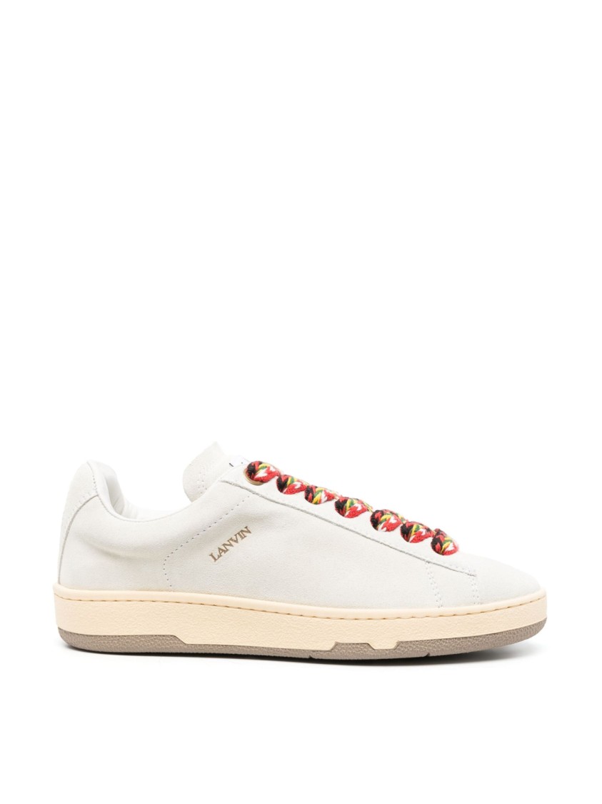 Lanvin Lite Curb Low-top Sneakers In White