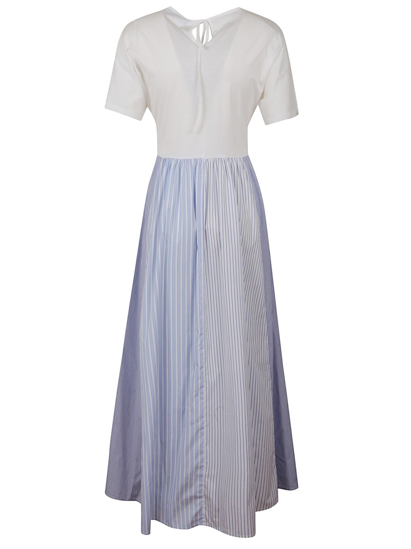Max Mara Weekend Vertical Striped Maxi Dress In Multi