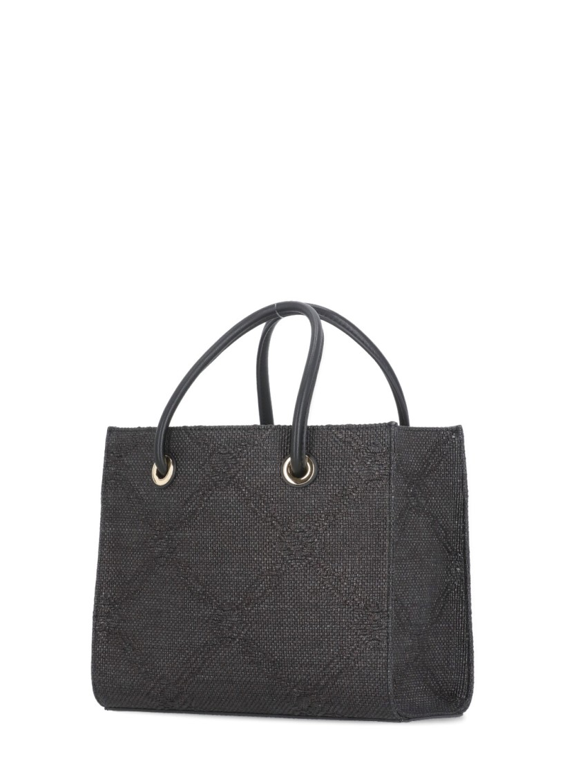 Elisabetta Franchi Black Canvas Bag