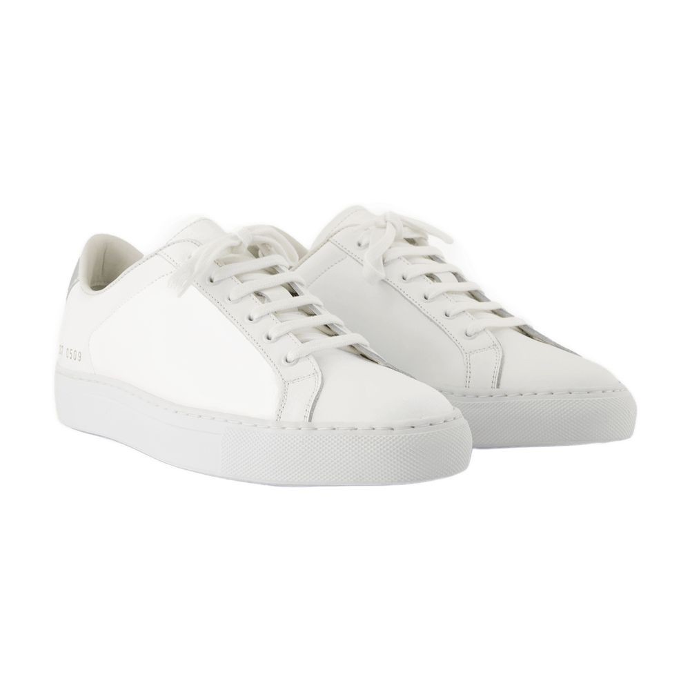 COMMON PROJECTS COMMON PROJECTS RETRO CLASSIC SNEAKERS - LEATHER - SILVER