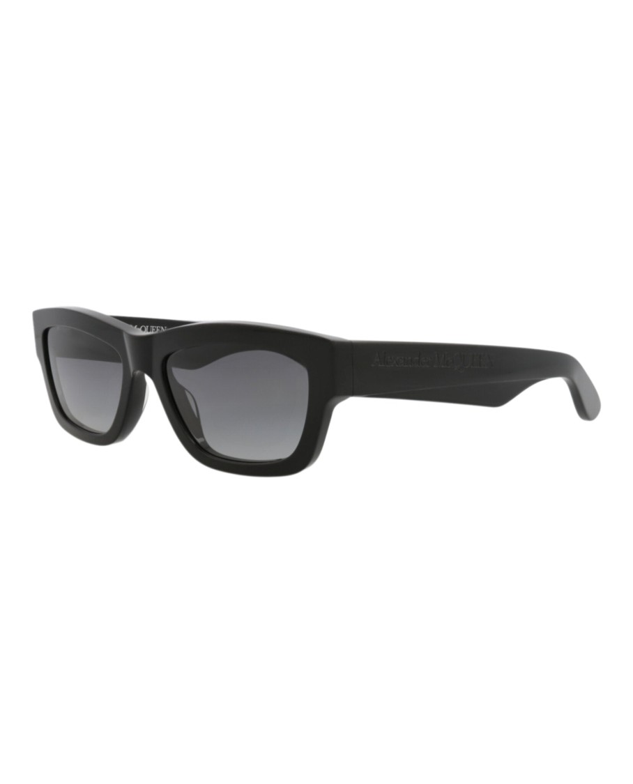Alexander Mcqueen Square-frame Recycled Acetate Sunglasses In Gray